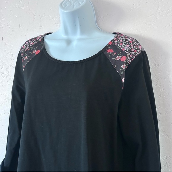 EVY'S TREE The Kylie Shirt Dress Black Size M - Picture 5 of 11